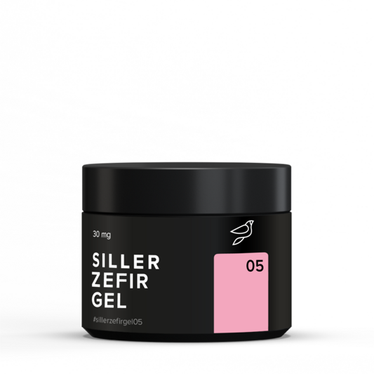 Гель кольоровий для нарощування нігтів, 15 мл №005 Бузковий ZEFIR Gel SILLER Professional 